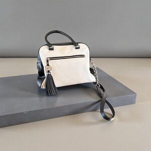 Elegant Black and White Handbag